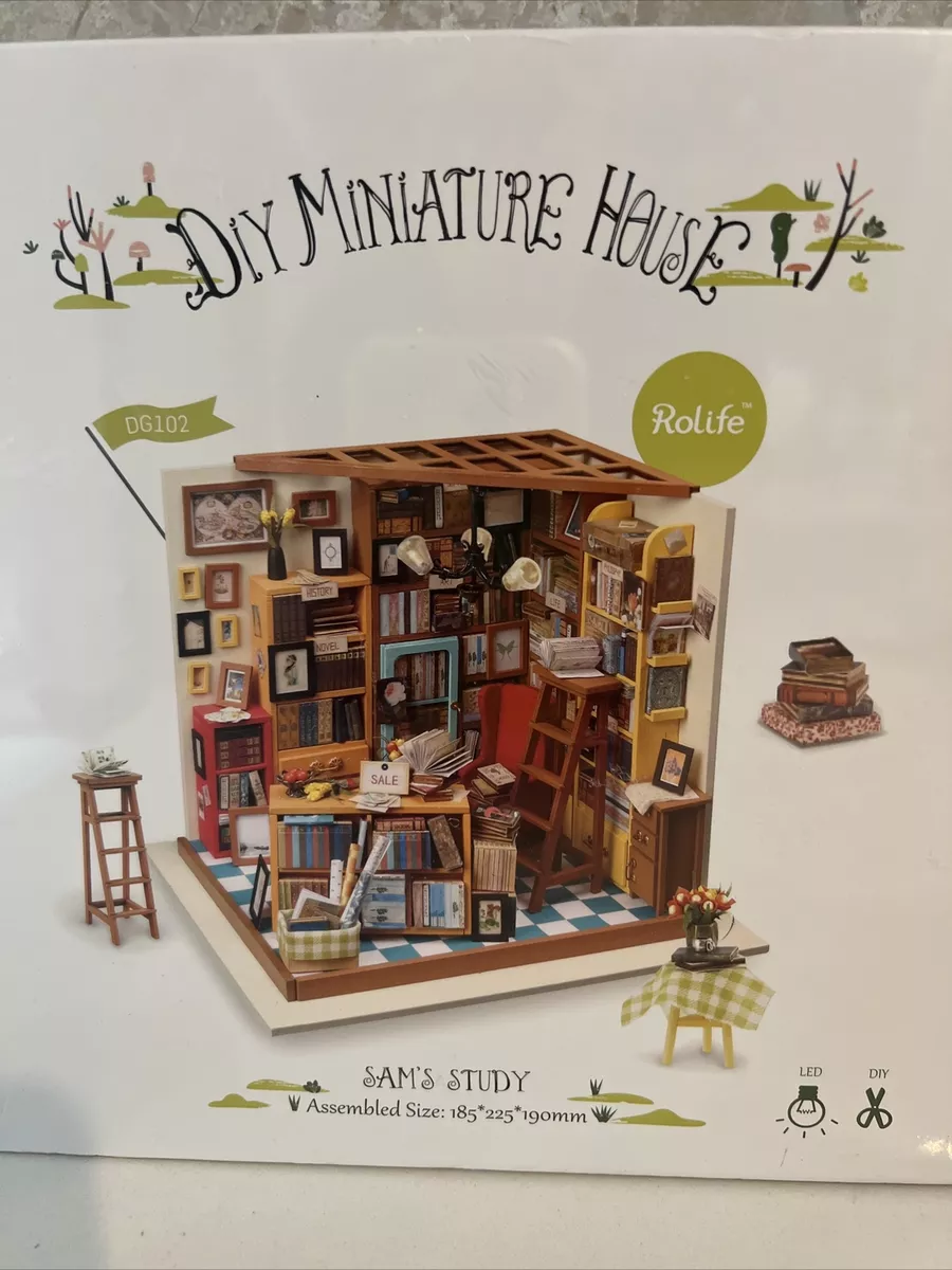 Sam's Study DIY Dollhouse Miniature Kit