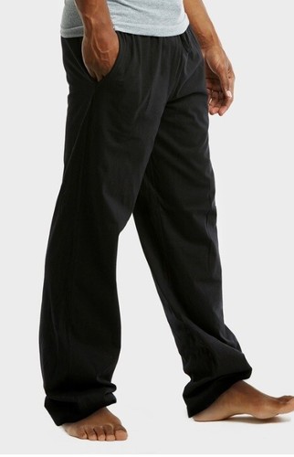 MENS COMFY COTTON POLY KNIT LOUNGE SLEEP PAJAMA PJ w/ POCKETS CASUAL PANTS S M L - 第 2/5 張圖片