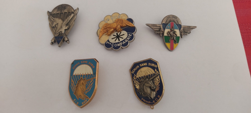 LOT ÉCUSSONS INSIGNES Militaires Anciens patch Para Rpima Commando Divers Opex EUR 20,00