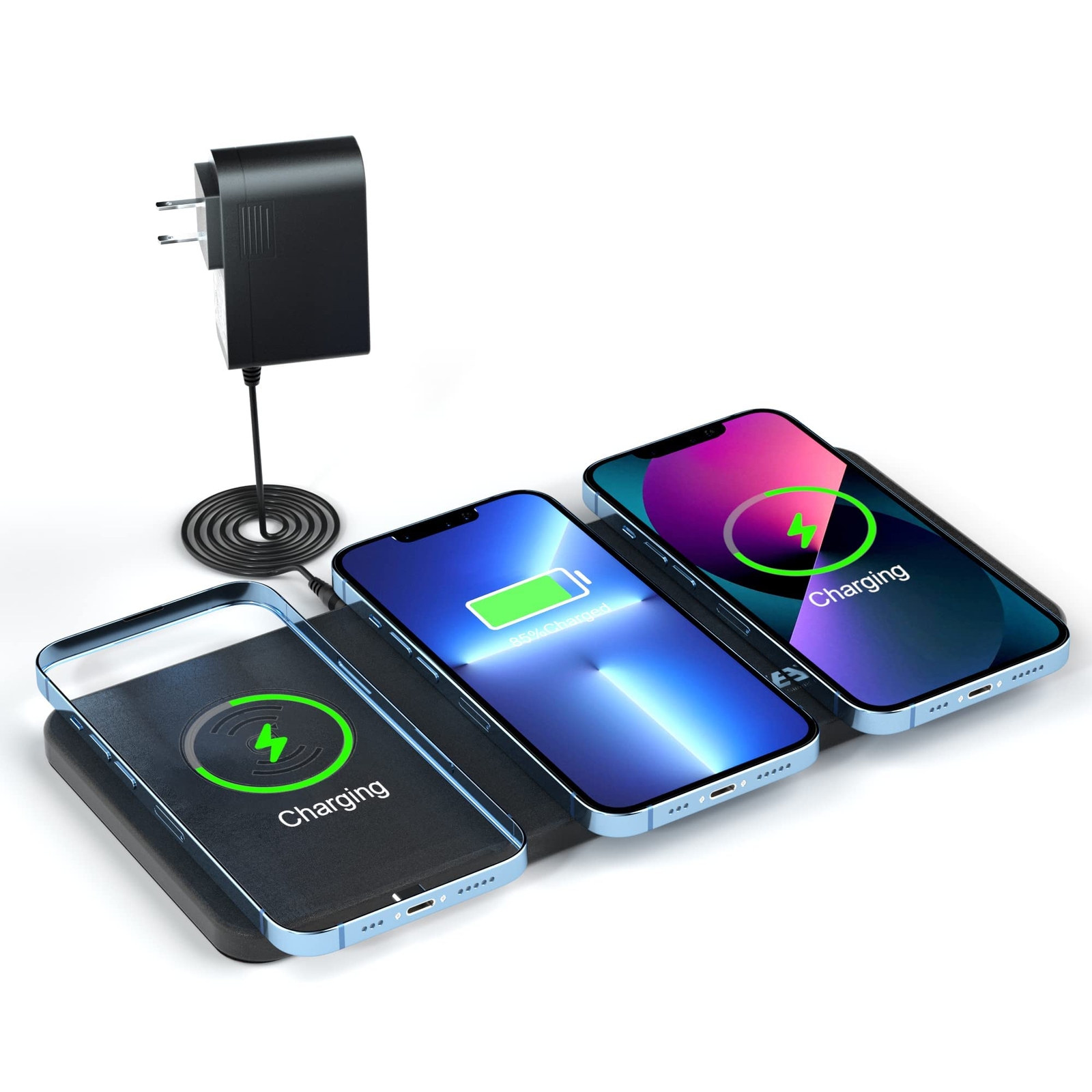 15W Fast Wireless Charger Pad for iPhone 16 Android Phones