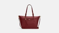 COACH Kleo Carryall - Gold/Cherry