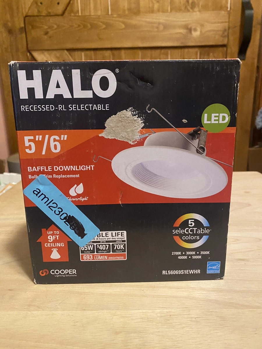Halo Baffle Downlight Recessed RL Selectable 5