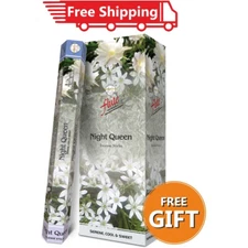 Flute Fragrant Charcoal Incense Sticks Nightqueen Hexa packs - 120 Sticks Total