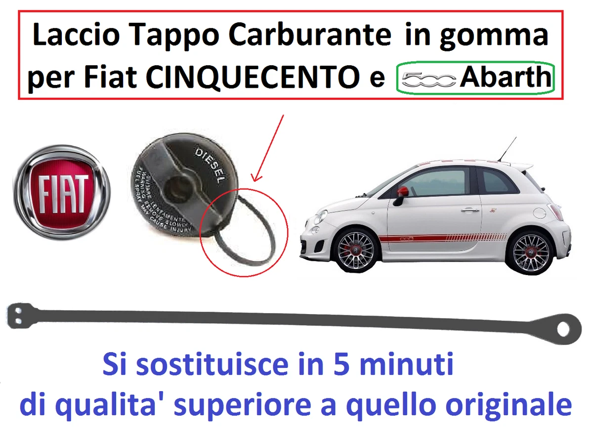 Laccetto Filo Cordino per Tappo Serbatoio FIAT CINQUECENTO 2007 TT