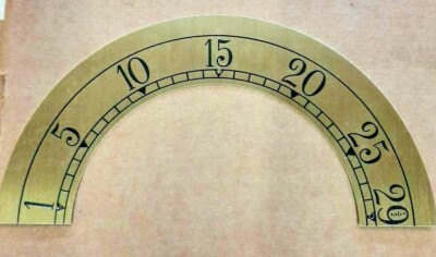 Hermle/Kieninger grandmother clock dial moon hemisphere