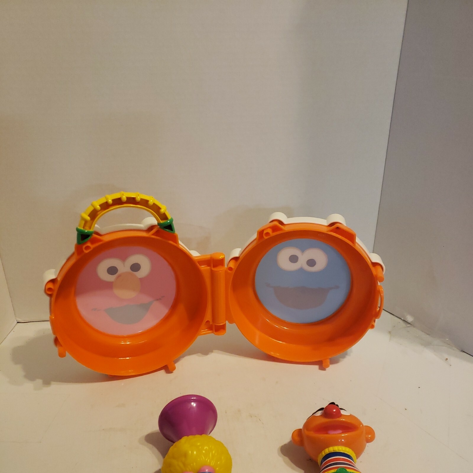 Sesame Street Elmo Take Along Band Musical Drum Horn Rattler Kids Baby Toy Lot