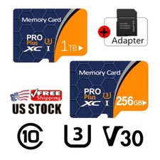 NEW1024GB 256GB Micro SD Card Memory Card TF Card with Free Adapter lot