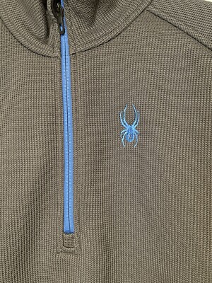 Spider Pullover Sweatshirt Top Size X Large Gray and Black 1/4