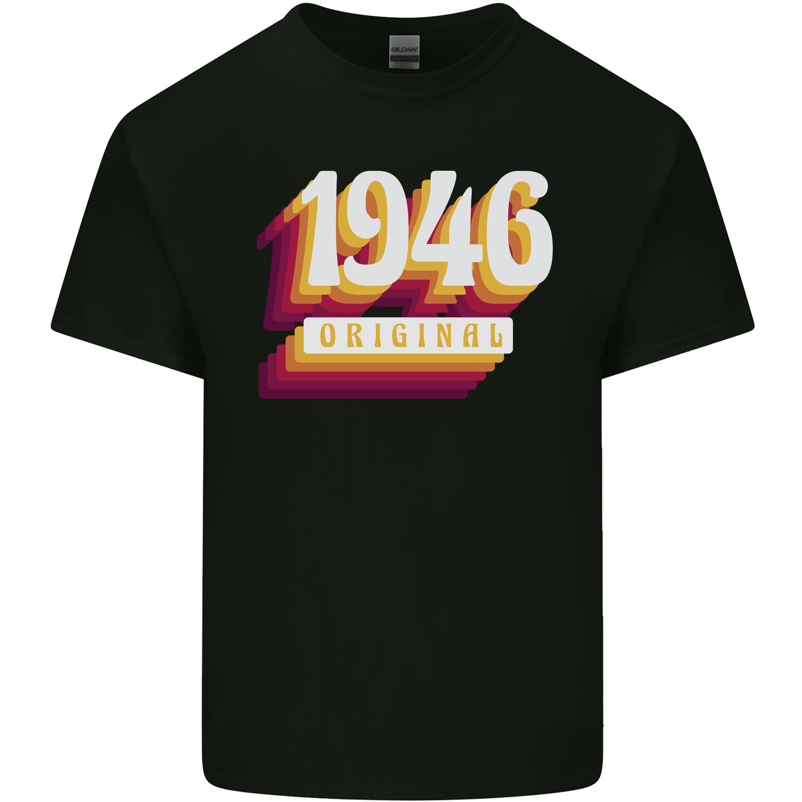 Retro 79th Birthday Original 1946 Mens Cotton T-Shirt Tee Top
