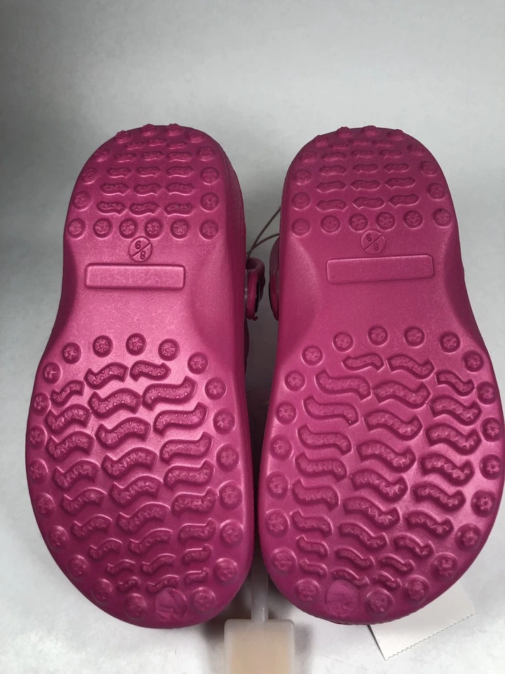 NUEVO Niñas Circo Rosa Caliente Zuecos Zapatos de Agua Sandalias Talla Pequeña 8/9 Nuevo con Etiquetas Foto 4 de 4