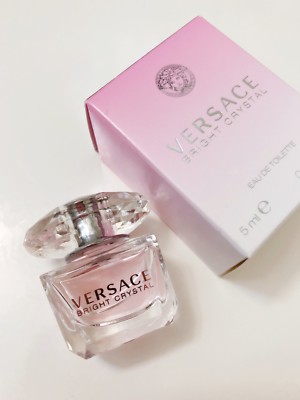 Versace Bright Crystal Eau de Toilette Miniature Splash Bottle Dabber 5ml NIB