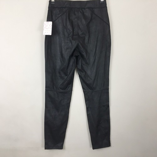 Free People Leggings Pantalones Mujer S Negro Imitación Vegano Gamuza Sexy Pull On Nuevo con Etiquetas - Imagen 4 de 8