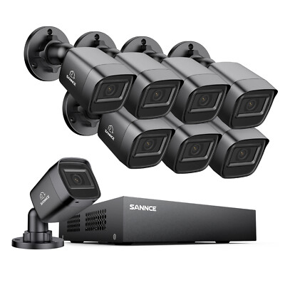 SANNCE 1080P Lite Überwachungskamera 8CH DVR Email Alert APP CCTV Außen Kameras