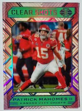 2020 Panini Illusions Clear Shots Acetate Patrick Mahomes #1 Kansas City Chiefs