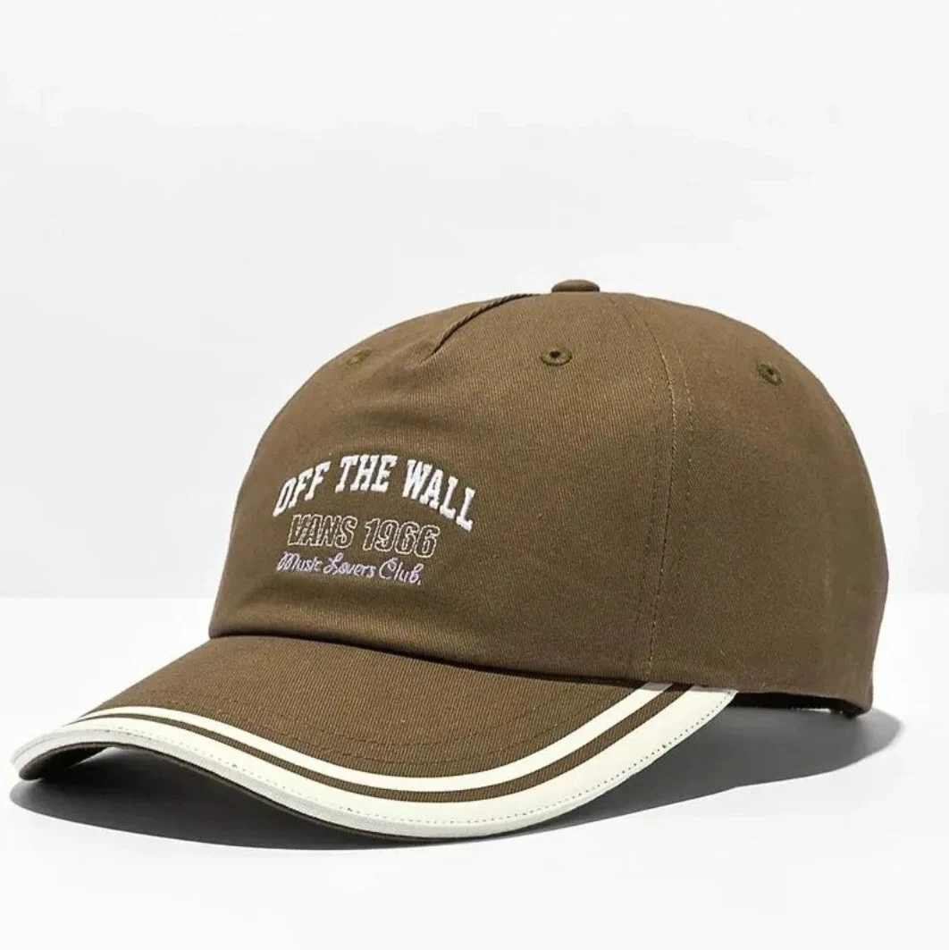 NWT VANS HIGH STANDARD HAT Curved Bill Strapback Cap BROWN Music Lovers Club