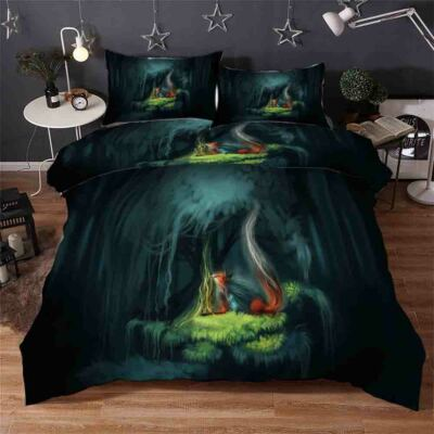 #ad Stitching Pinhole 3D Printing Duvet Quilt Doona Covers Pillow Case Bedding Sets AU $189.00