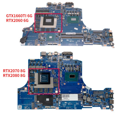 For Dell Alienware M15 M17 Motherboard W/ i7/i9 CPU RTX2080/V8G ORION_MB_N18E