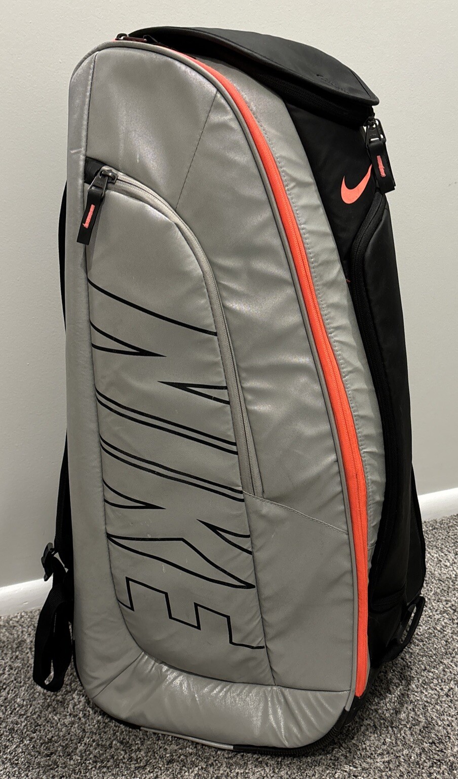 Nike Court Tech 1 Tennis Racket Duffle Bag Black Silver Pink BA4866015