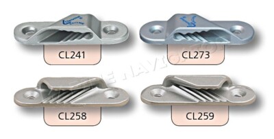 CLAMCLEAT RACING SAIL 3-6mm+ Counterplate + rivets