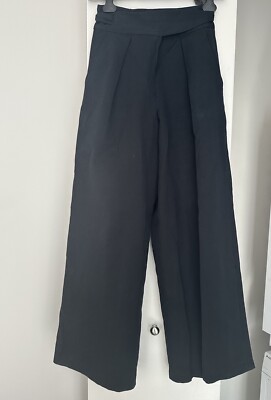 Massimo Dutti Women Pants Jeans US 4 Wide Leg , High Waist