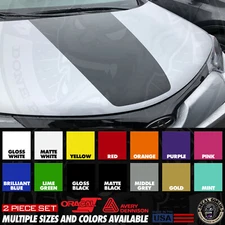 Vinyl Stickers Decal Graphics For Toyota Fits Rav4 2013-2019 Hood Blackout Kit