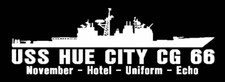 USS HUE CITY CG 66 Silhouette Decal U S Navy USN Military