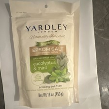 Yardley Epsom Salts All Natural Eucalyptus  Mint Scented 16 oz