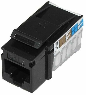 TUK - Cat6 Component Level Keystone Socket, Black
