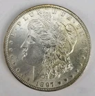 1897 Morgan Silver Dollar  90% SILVER  $1 Coin AU