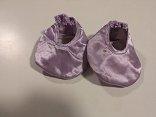 Build A Bear Purple Satin Slippers Shoes