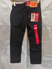Levi's 511 Youth Slim Flex Stretch Size 8 Reg Black Jeans
