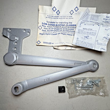 LCN 4110 Cushion Stop Arm Right Hand, 4110-3077CNS 689 Aluminum Finish, NEW