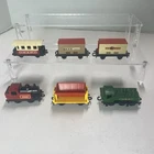 Vintage Matchbox SuperFast Lesney Train Set With Passenger,  Flat Cars Lot Of 6