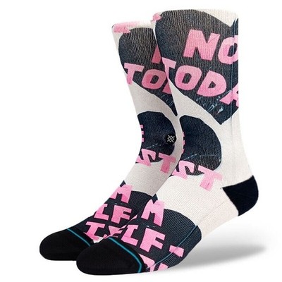 Stance Adult Off White Crew Polyester Cushion I'm My Own Valentine Socks M 6-8.5