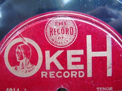 1919 American Indian Okeh 4014 Carroll Shannon At Dawning/ Ash My Garden HEAD