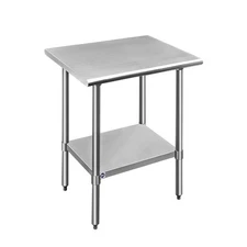 Stainless Steel Table for Prep & Work 24x30 Inches, NSF Metal Commercial Kitc...