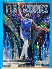 2021-22 Panini Prizm - Fireworks Joel Embiid #13 Fast Break Prizm
