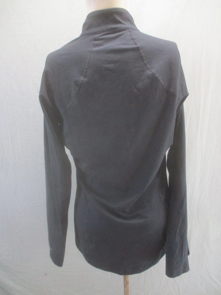 Columbia Size M Womens Black 1/2 Zip Logo Long Sleeve Base Layer Pull Over 656 - Изображение 4 из 4