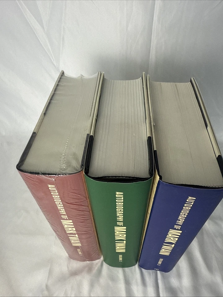 Autobiography of Mark Twain Complete & Authoritative Edition - 3 Vols Set HBDJ Foto 2 de 4