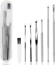 7-Piece Ear Wax Removal Tool Kit   Stainless Steel Ear Pick Set