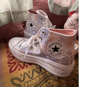 Converse Chuck Taylor All Star Move High Floral Lace-Up Canvas Sneaker A06672C