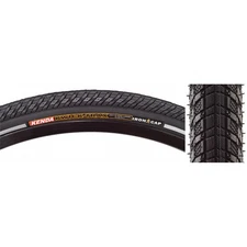 Kenda Kwick Trax 26x1.5 Clincher Tire with Reflective Sidewalls, Flat