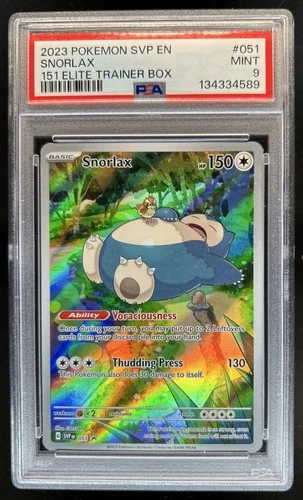 2023 Pokemon SV Black Star Promos - SVP EN Snorlax #051 PSA 9