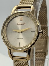 Citizen Women's Quartz EZ7003-51X 26mm Watch Rose Gold-Tone Milanese Strap