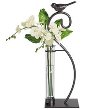 Plant Propagation Station, Plant Terrarium with Tubes Glass Vase, Desktop