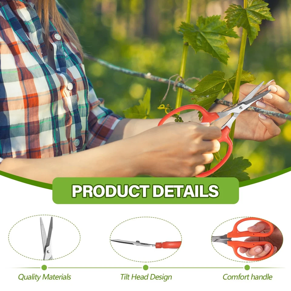 6 Pcs Trimming Scissors for Grapes 6.1" Stainless Steel Professional Grape Ca... - Image 3 of 4