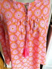 ZWILLINGSHERZ Damen Tunika Bluse rosa orange ...