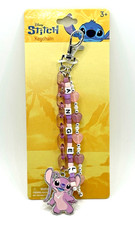 Disney Stitch Angel Keychain w/Angel Charm and Angel Name Beaded NWT