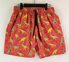 Chubbies Swim Trunks Dinosaurs Red 7 Inch Inseam Lined Mens M