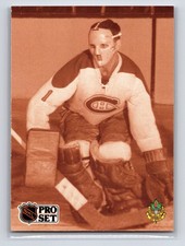 1991-92 Pro Set - Jacques Plante #341 Montreal Canadiens Hockey Card